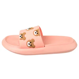 دمپایی دخترانه زیتون مدل تدی خرسه کد KLBS.3708 رنگ صورتی