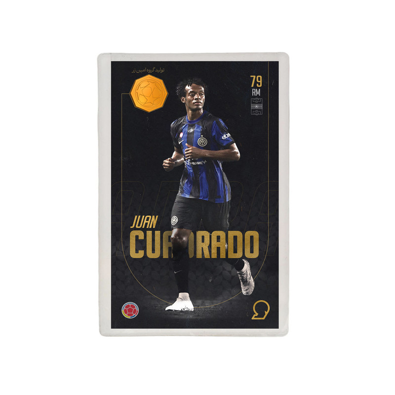 طلا گرمی 18 عیار مدوپد مدل CUADRADO طرح فوتبالی 2025 کد SO10023