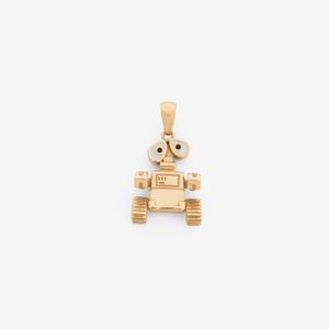آویز گردنبند طلا 18 عیار زنانه گلدم طرح Wall-E PE147027