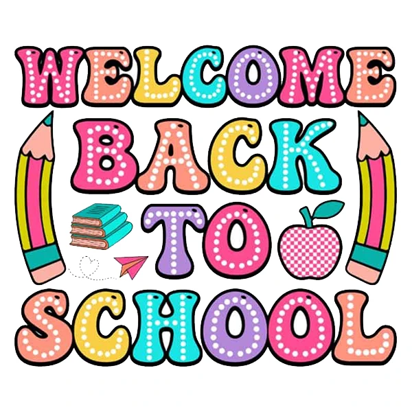 استیکر پارچه و لباس پاد آفرین طرح مدرسه کد 2435