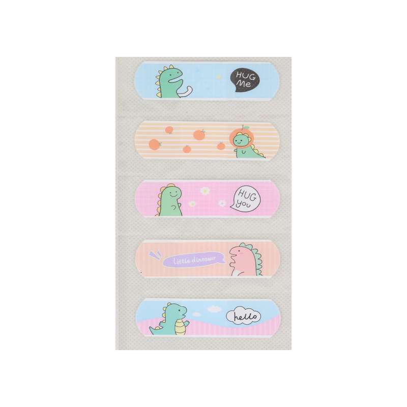 چسب زخم مدل فانتزی طرح مینی دایناسور کد 025 بسته 5 عددی