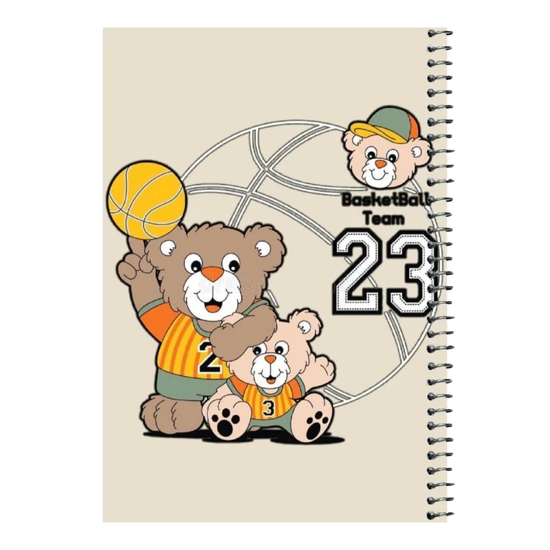 دفتر مشق 80 برگ اس جی مدل بسکتبال    