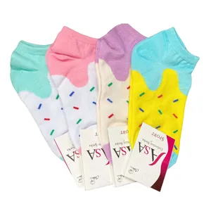 جوراب دخترانه مدل مچی بسته 4 عددی