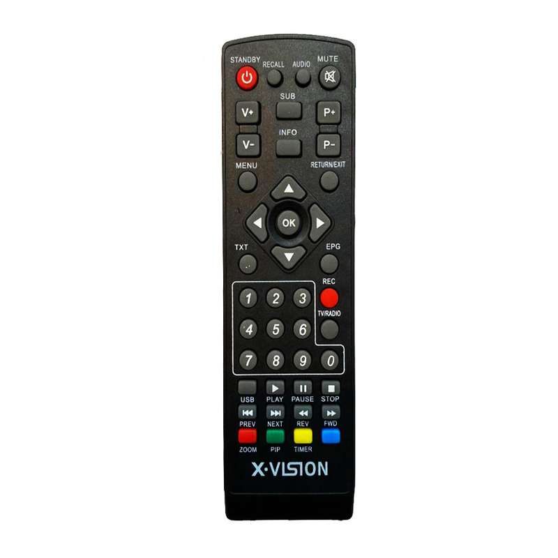 ریموت کنترل گیرنده دیجیتال ایکس ویژن مدل 373 ریموت کنترل گیرنده دیجیتال ایکس ویژن مدل 373