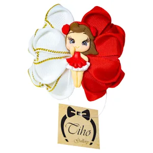 گیره مو دخترانه مدل دختر توت فرنگی 