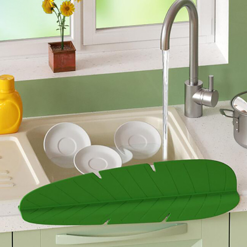 آبگیر کنار سینک مدل سیلیکونی طرح برگ