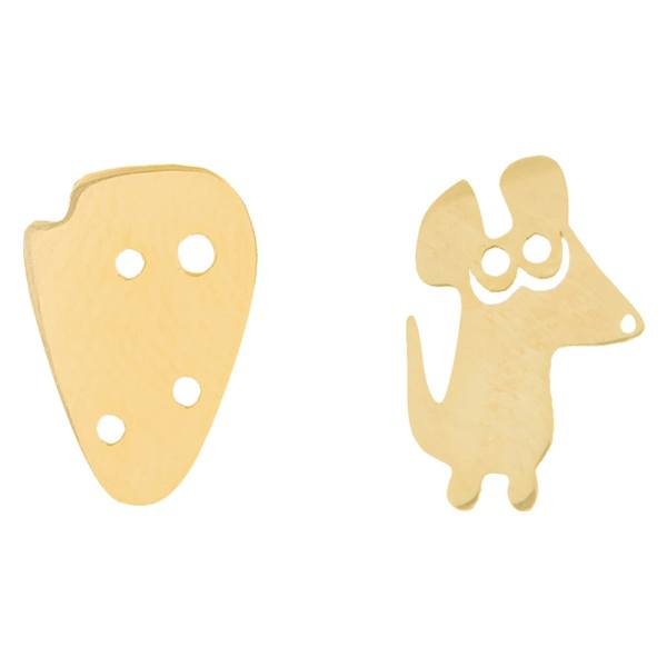 گوشواره طلا 18 عیار زنانه کانیار گالری کد GOA43