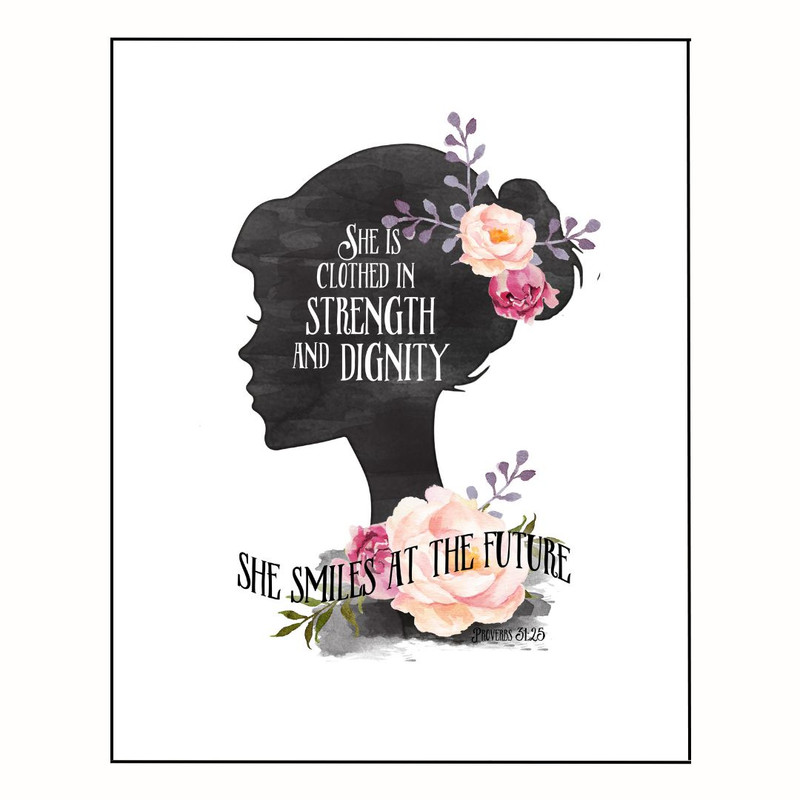 پوستر مدل  او با قدرت و شرافت لباس پوشیده است  