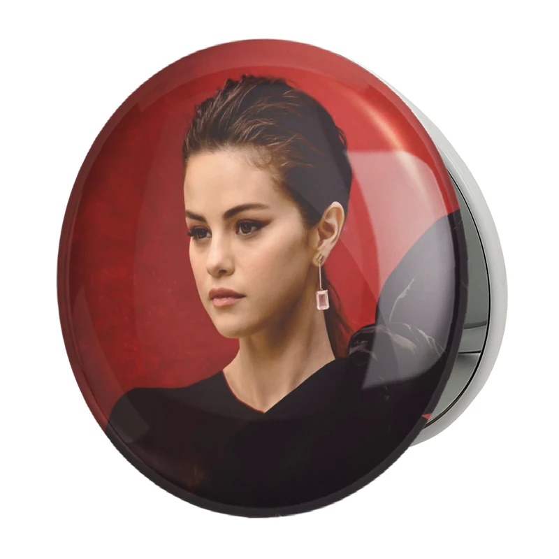 آینه جیبی خندالو طرح سلنا گومز Selena Gomez مدل تاشو کد 19198 