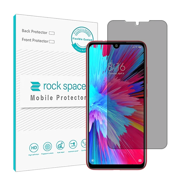 محافظ صفحه نمایش حریم شخصی راک اسپیس مدل HyPRV مناسب برای گوشی موبایل  شیائومیRedmi Note 7S