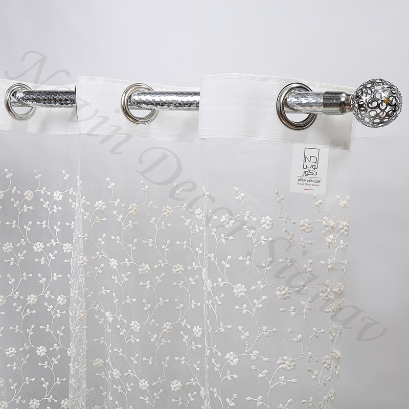 پرده نوین دکور سیاناو مدل شکوفه سایز 280 × 140 سانتی متر