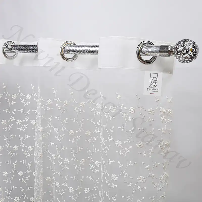 پرده نوین دکور سیاناو مدل شکوفه سایز 280 × 140 سانتی متر