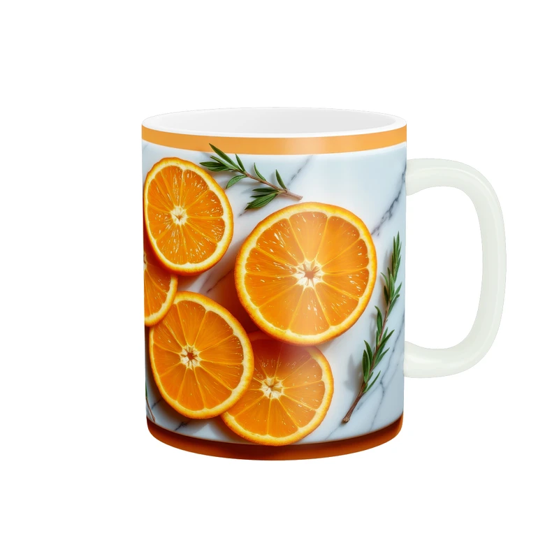 ماگ طرح برش پرتقال و سنگ مرمر کد MD-A66