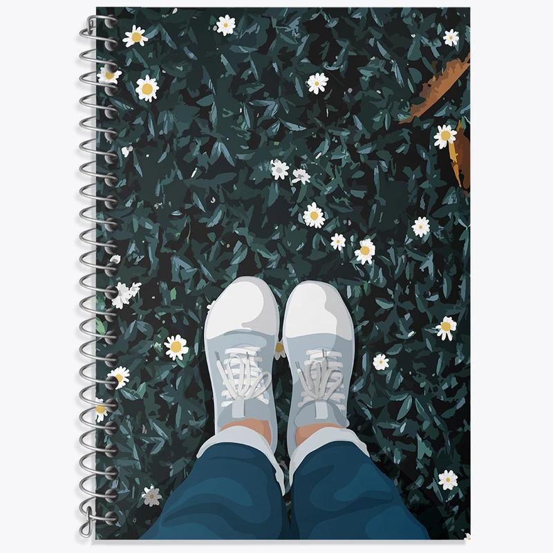 دفتر زبان 50 برگ خندالو مدل سه خط طرح دخترانه کد N2568