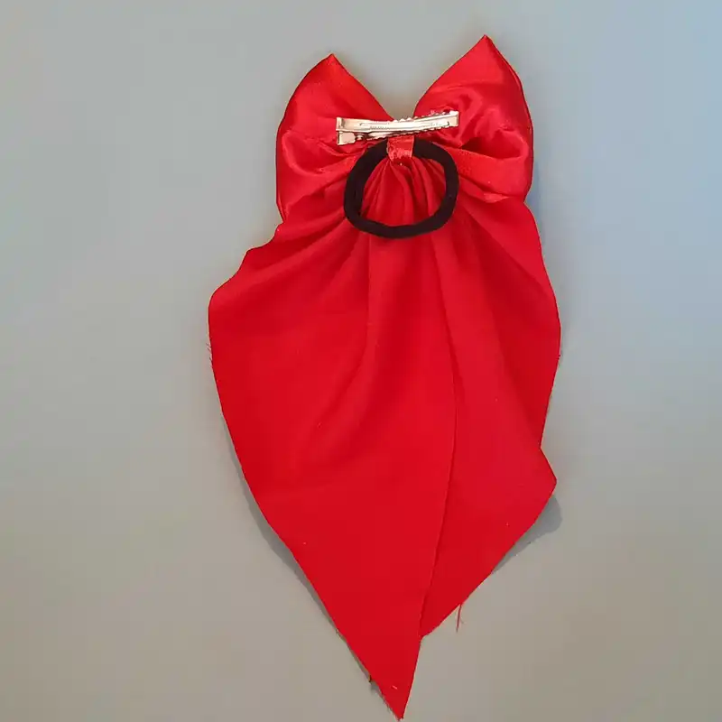 کش مو زنانه مدل ساتن طرح پاپیونی