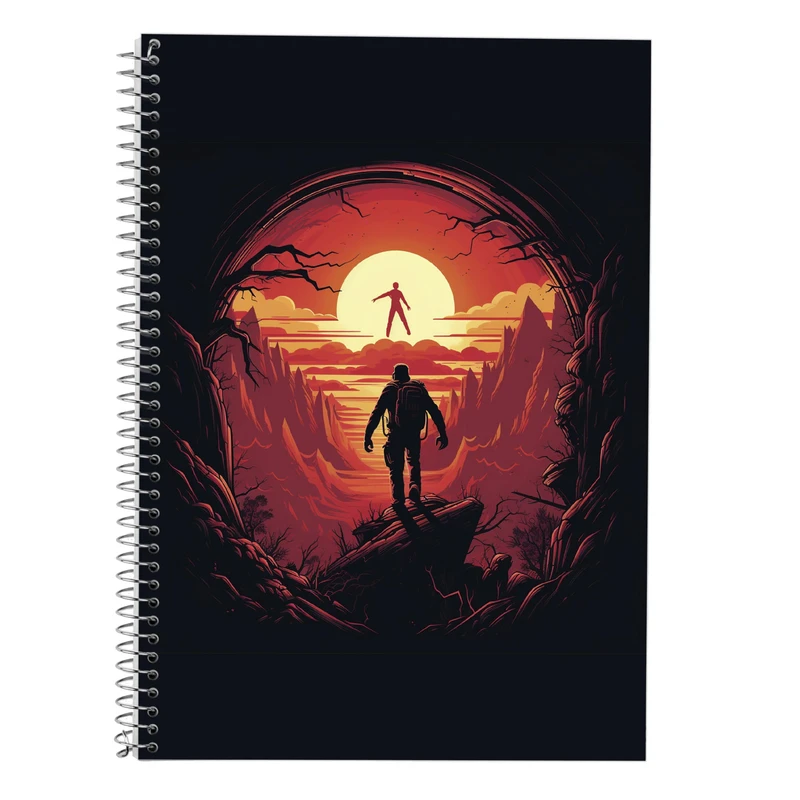 دفتر زبان 50 برگ مدوپد مدل دوخط طرح ChainSaw Man کد DF10970