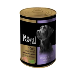 کنسرو غذای سگ رویال کوکو مدل پته طعم ماهی سالمون و نخود وزن ۳۸۰ گرم
