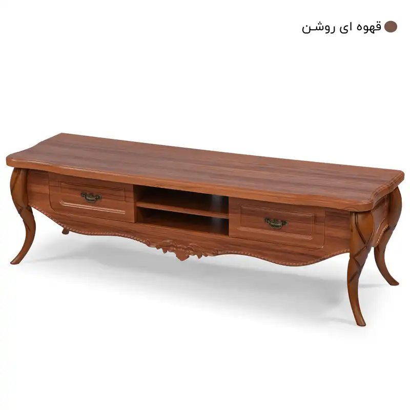 میز تلویزیون میز چوب مدل پیچک