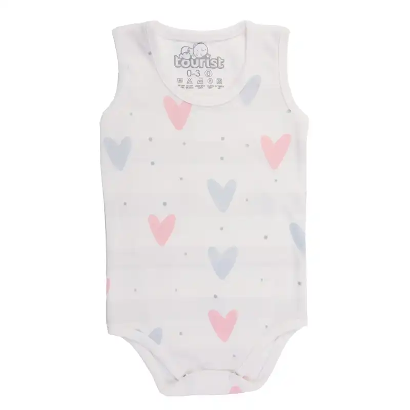 ست 5 تکه لباس نوزادی مدل سه قلب