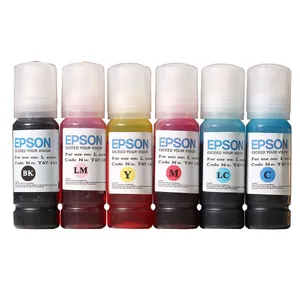 پک کامل جوهر مخزن اپسون مدل مات حجم 70 میلی لیتر مجموعه 6 عددی