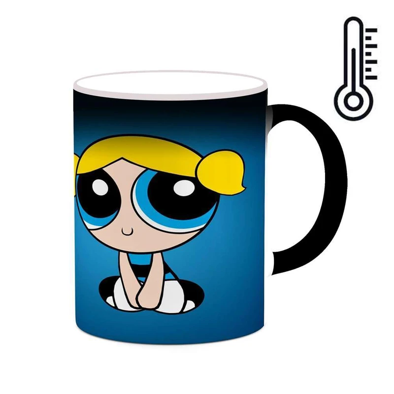 ماگ حرارتی کاکتی مدل کارتون The Powerpuff Girls کد mgh23463