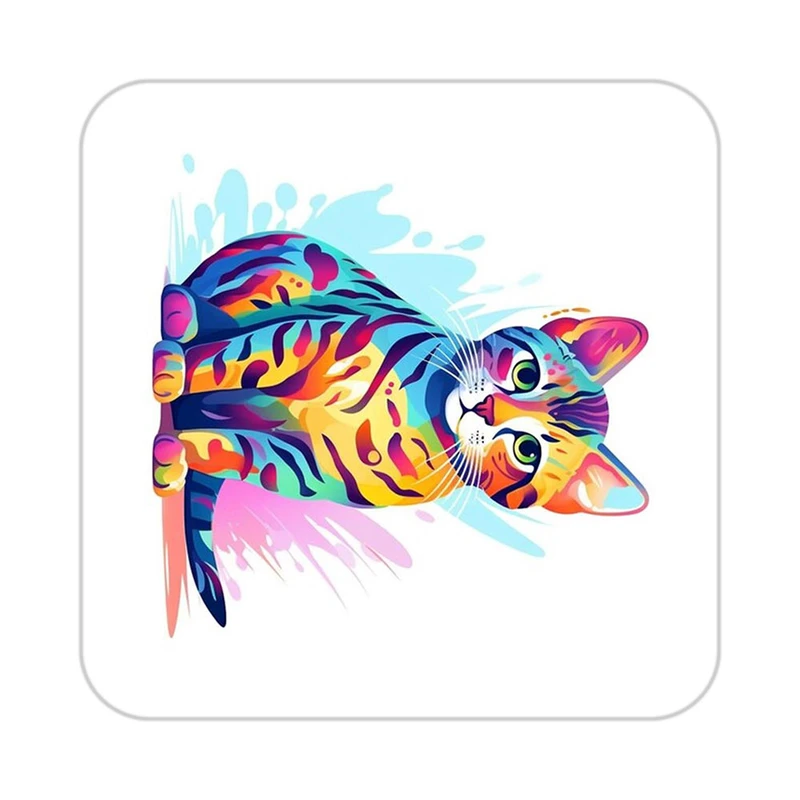 زیر لیوانی کاکتی طرح حیوانات رنگی مدل mp25549