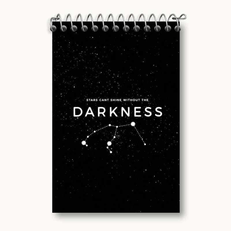 دفتر یادداشت 50 برگ خندالو مدل Darkness کد F1207