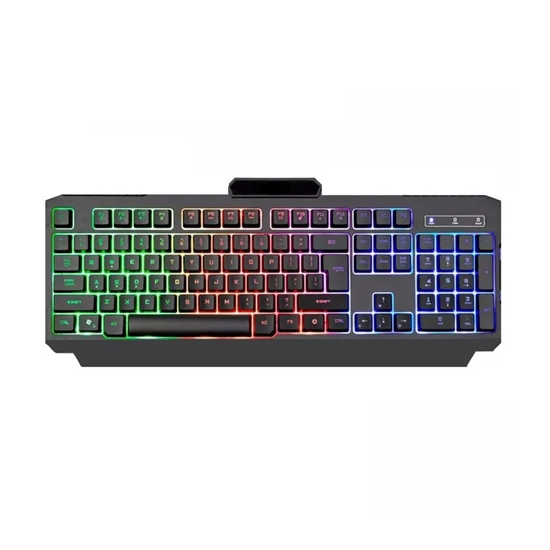 کیبورد گیمینگ یوسیتک مدل KB3800G، سوییچ ممبران، Full-Size، نورپردازی LED RGB