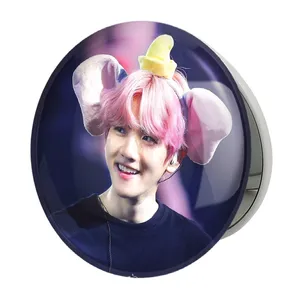 آینه جیبی خندالو طرح بکهیون گروه اکسو EXO مدل تاشو کد 13604 