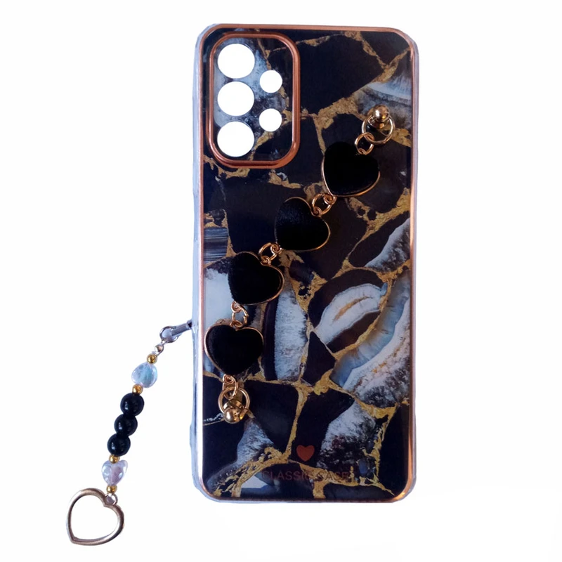 کاور طرح ماربل مدل قلب کد A9932 مناسب برای گوشی موبایل سامسونگ Galaxy A33 / A33 5G به همراه بند آویز