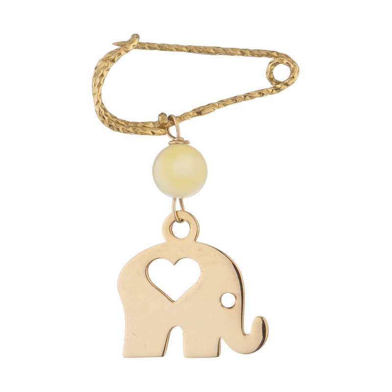 سنجاق سینه طلا 18 عیار پرسته مدل 14077498