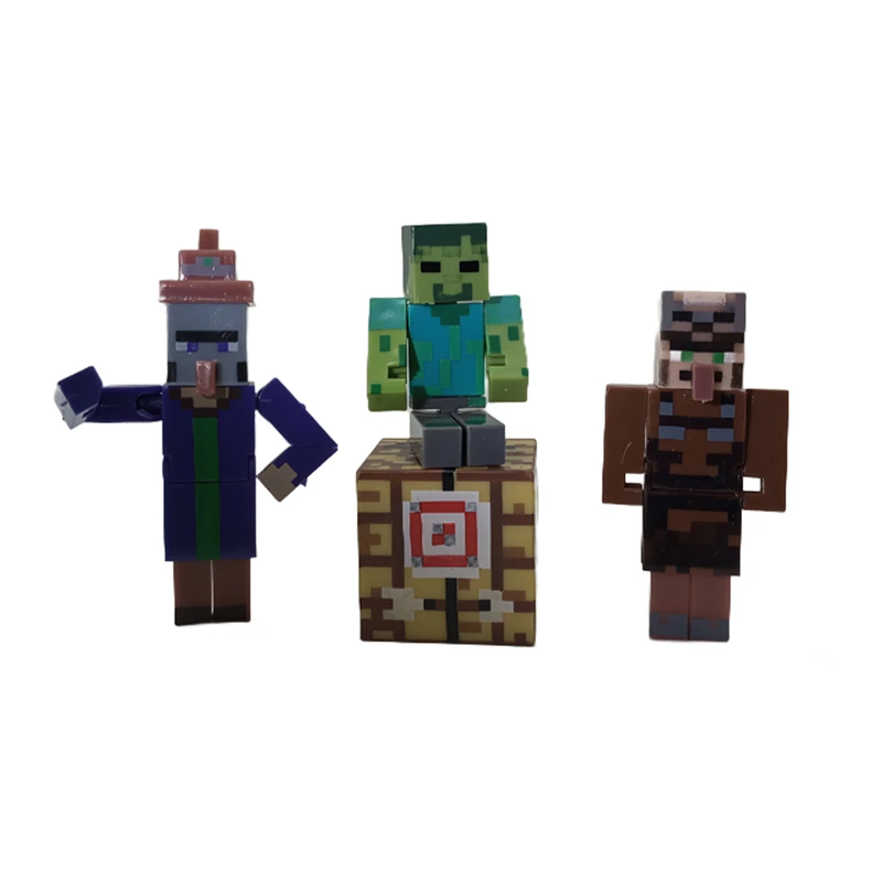 اکشن فیگور مدل ماینکرافت کد 977 ارتفاع 8 سانتی‌متر مجموعه 4 عددی