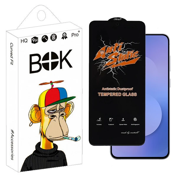  محافظ صفحه نمایش انتی‌استاتیک بوک مدل Forta مناسب برای گوشی موبایل سامسونگ Galaxy s25 fe