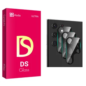 محافظ لنز دوربین آسدا مدل DS Glass SFLL مناسب برای گوشی موبایل سامسونگ Galaxy S22 ULTRA بسته سه عددی
