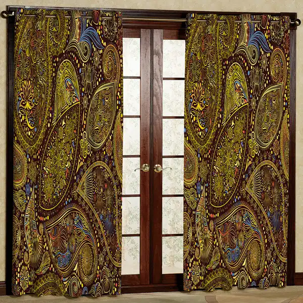 پرده مدل مخمل پانچی کد 6742 سایز 280x140 سانتی متر