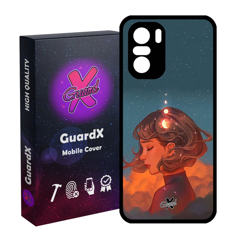 کاور گارد ایکس طرح Girl مدل Glass10302 مناسب برای گوشی موبایل شیائومی Poco F3/MI 11X/MI 11X Pro/Redmi K40/K40 Pro