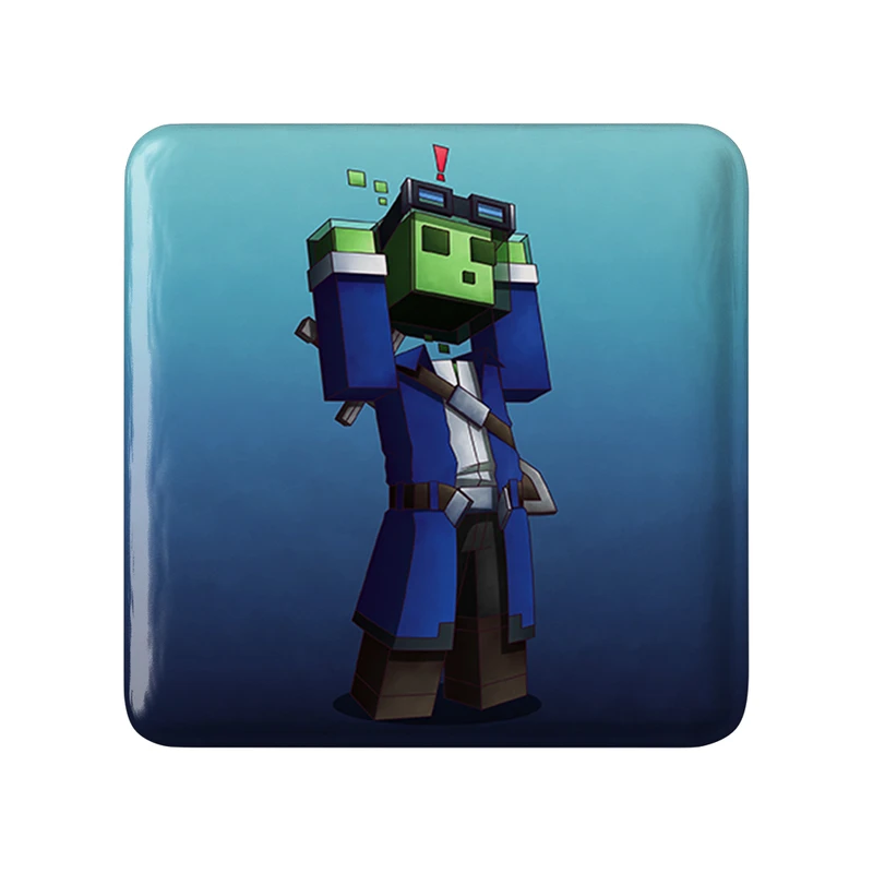 مگنت خندالو طرح بازی ماینکرافت (Minecraft) مدل مربعی کد 36984