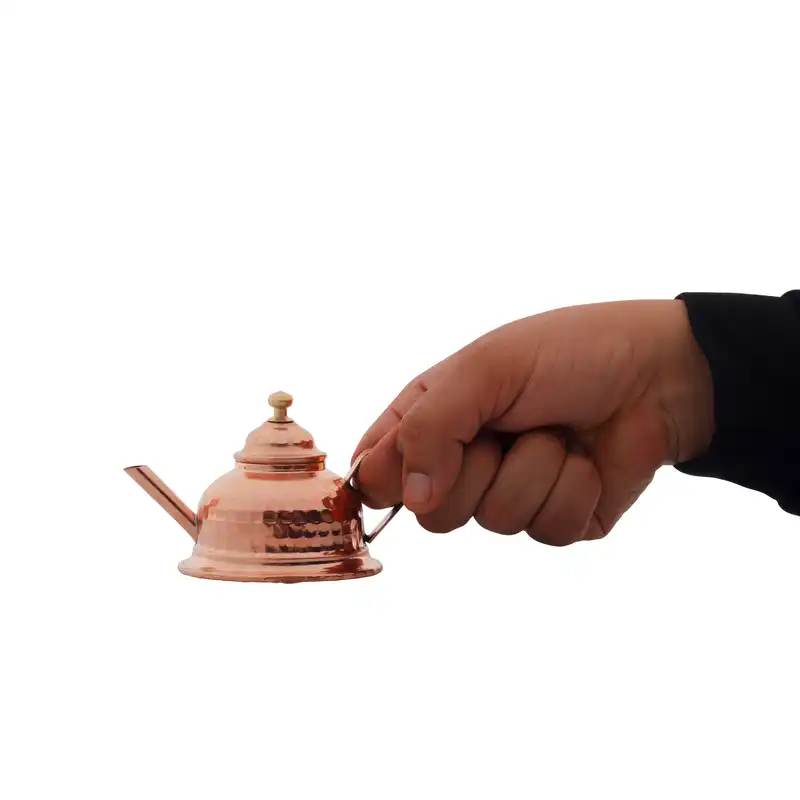 قوری زعفران مسی کد 2