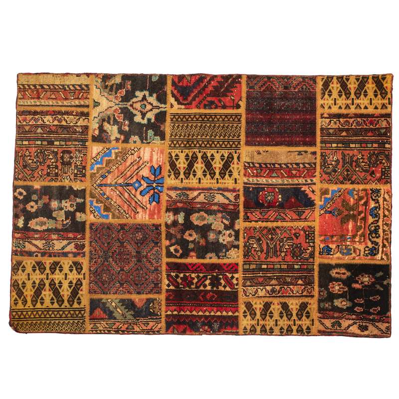 کلاژ فرش دستباف یک و نیم متری ساده کارپت کد 10020139