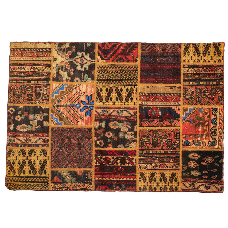 کلاژ فرش دستباف یک و نیم متری ساده کارپت کد 10020139