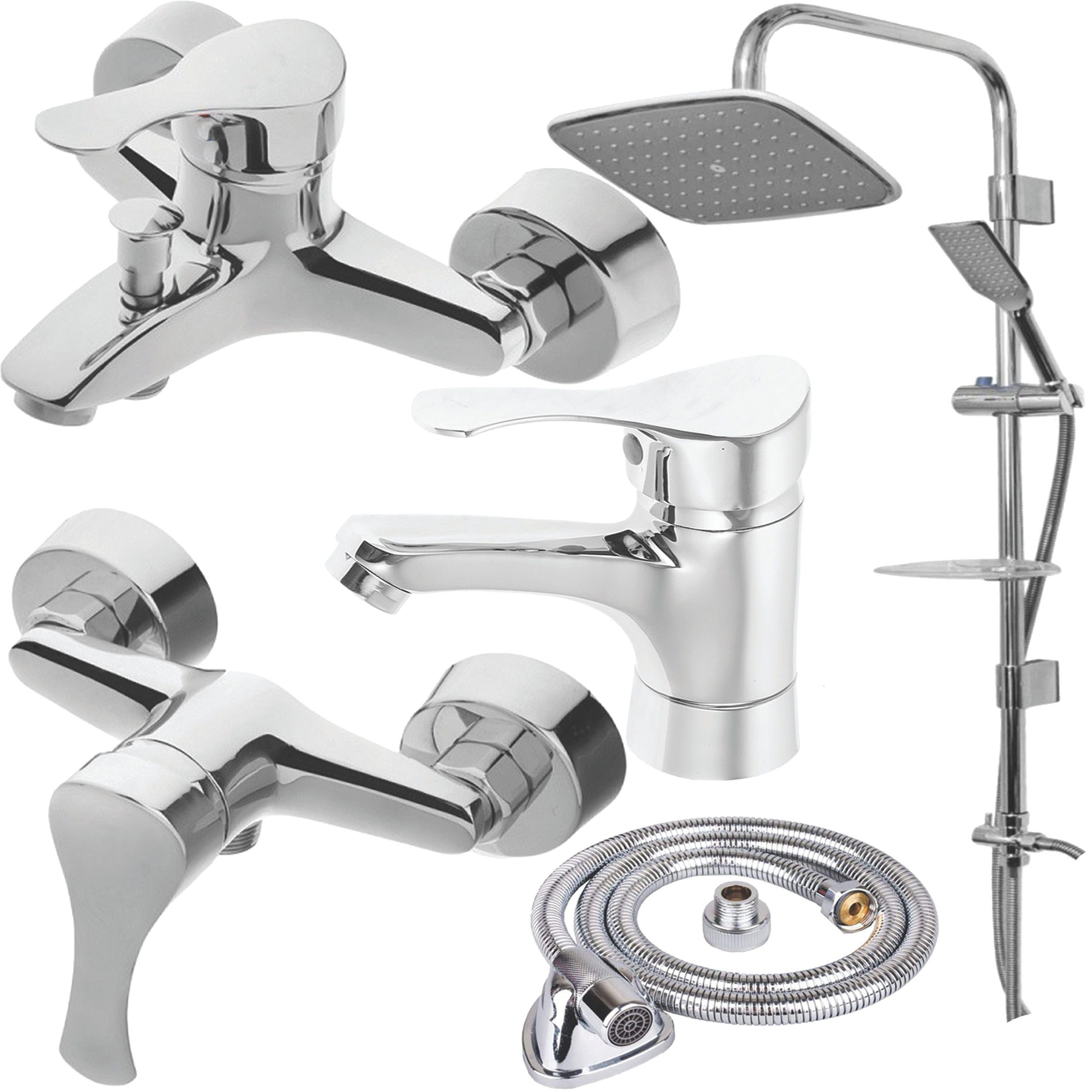 ست شیرآلات های پلاس مدل لاله OX3344 مجموعه 5 عددی ست شیرآلات های پلاس مدل لاله OX3344 مجموعه 5 عددی