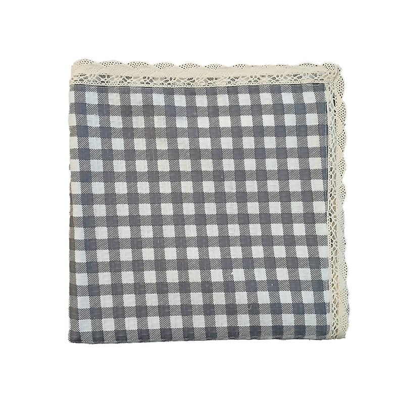 رومیزی مدل سفره چهارخانه سایز 100x100 سانتی‌متر