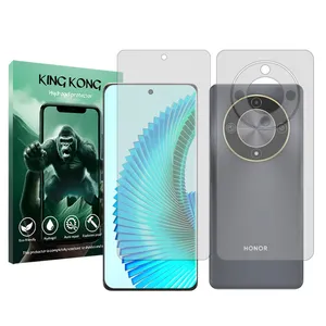 King Kong Tough model transparent screen protector suitable for Honor X9b mobile phone along with the back protector
