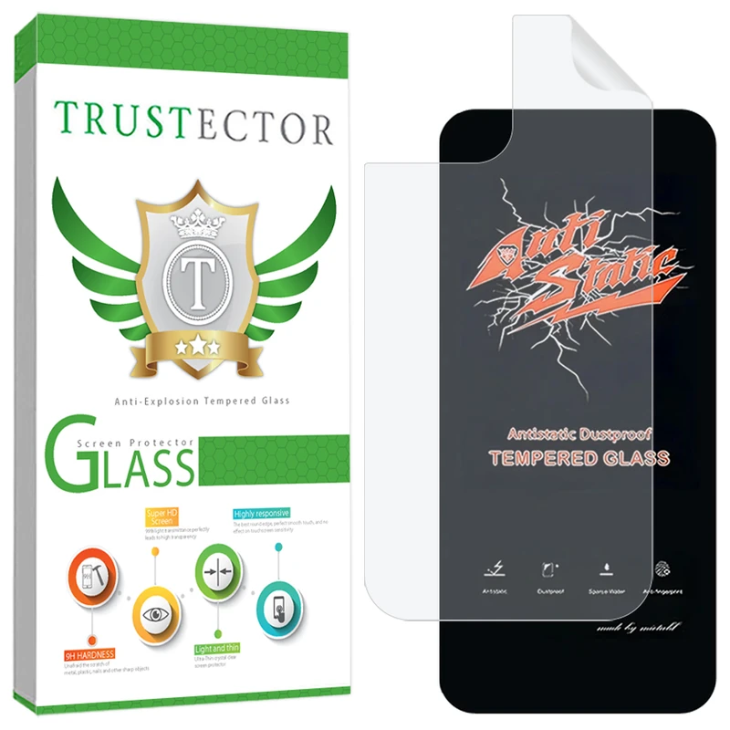 محافظ صفحه نمایش تراستکتور مدل ANNT مناسب برای گوشی موبایل اپل iPhone 15 به همراه محافظ پشت گوشی