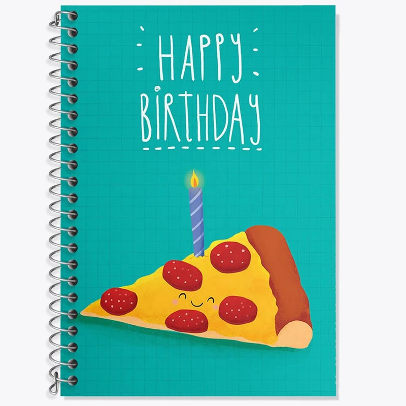 دفتر زبان 50 برگ خندالو مدل سه خط طرح تولد کد 28084