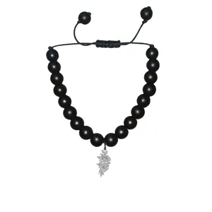 دستبند مهره ای هایکا طرح گل رز کد bd.ha 31