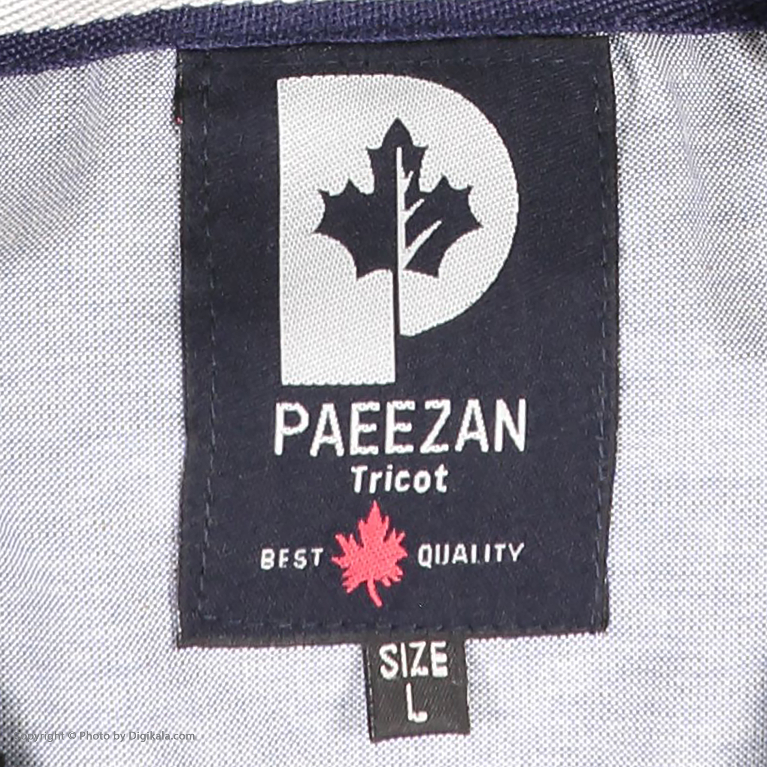 ژاکت مردانه پاییزان مدل PH700 ملانژ رنگ یشمی