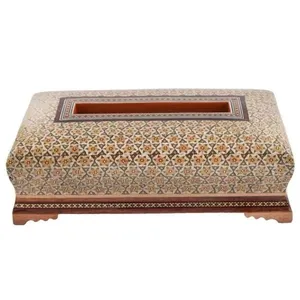 جعبه دستمال کاغذی خاتم کاری مدل pb کد w