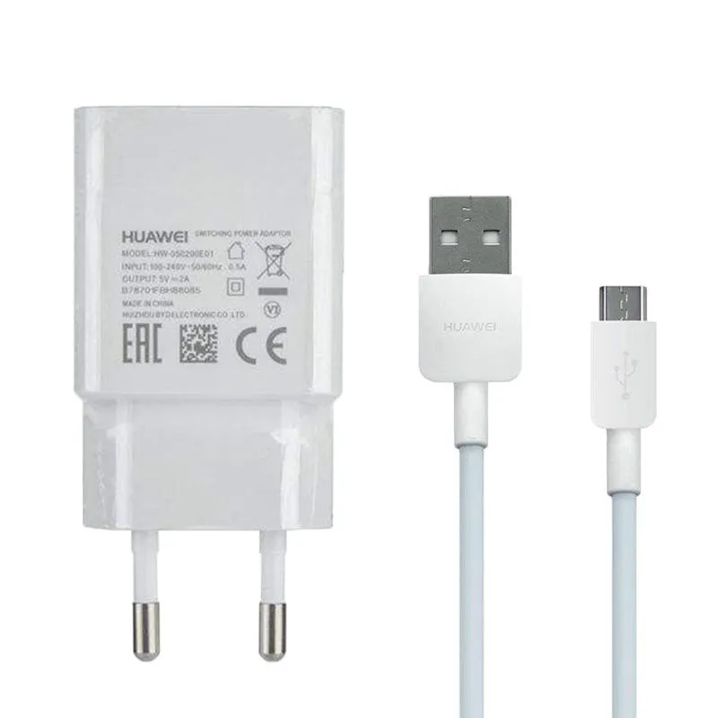 شارژر دیواری مدل HW-059200EHQ به همراه کابل تبدیل microUSB کد 1026