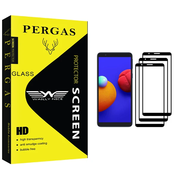 محافظ صفحه نمایش وایلی نایس مدل Pergas Glass مناسب برای گوشی موبایل سامسونگ Galaxy A01 Core بسته سه عددی